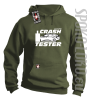 Crash Tester - bluza z kapturem męska - khaki