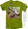 Kot Selfie Foto - koszulka męska - Kiwi