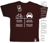 Auto-Rower Zużywa tłuszcz odkłada pieniądze - Koszulka dziecięca brąz