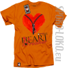 HEARTBREAKER Spoko LOKO - koszulka męska z nadrukiem pomarańczowy