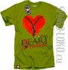 HEARTBREAKER Spoko LOKO - koszulka męska z nadrukiem zielony kiwi