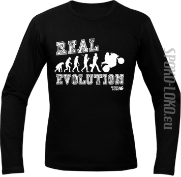 REAL EVOLUTION MOTORCYCLES - Longsleeve męski - czarna