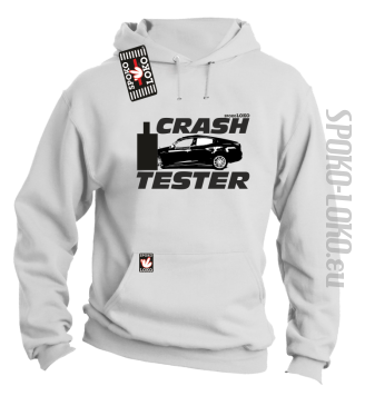 Crash Tester - bluza z kapturem męska - biały
