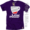 LOW POWER - Koszulka męska fiolet