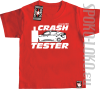 Crash Tester  - koszulka dziecięca - czerwony