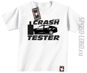 Crash Tester  - koszulka dziecięca - biały
