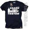 Crash Tester  - koszulka męska - granatowy