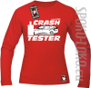 Crash Tester - longsleeve męski - czerwony