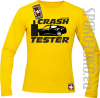 Crash Tester - longsleeve męski - żółty