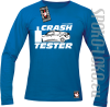 Crash Tester - longsleeve męski - niebieski