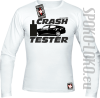 Crash Tester - longsleeve męski - biały
