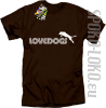 LoveDogs - Koszulka męska brąz
