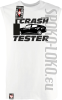 Crash Tester - koszulka top męski - biały