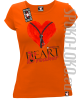 HEARTBREAKER Spoko LOKO - koszulka damska pomaranczowa