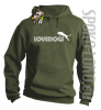 LoveDogs - Bluza z kapturem khaki