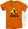 ZAPIERDALAM - Koszulka męska pomarańczowa