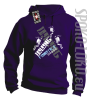 Diving Fanatics - Bluza z kapturem - Fioletowy